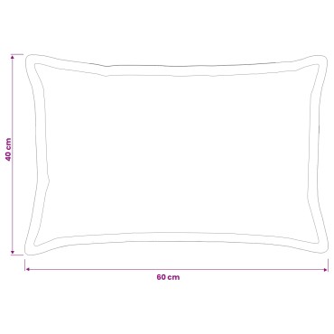 vidaXL Κάλυμμα Μαξιλαριού 2 pcs HOUTEN Μπλε 40 x 60 cm Βελούδο
