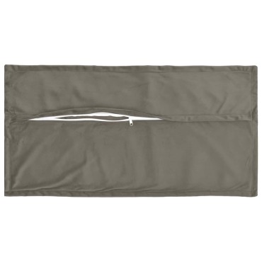 vidaXL Κάλυμμα Μαξιλαριού 2 pcs HOUTEN Ανοιχτό γκρι 40 x 80 cm Βελούδο