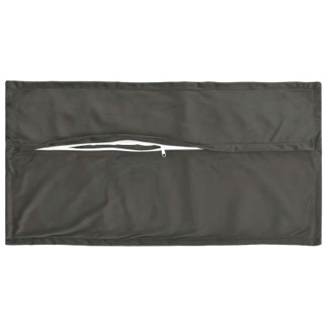 vidaXL Κάλυμμα Μαξιλαριού 2 pcs HOUTEN Σκούρο Γκρι 40 x 80 cm Βελούδο