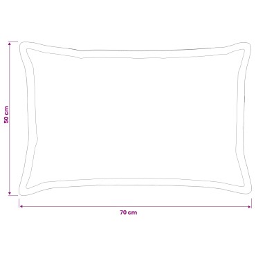 vidaXL Κάλυμμα Μαξιλαριού 2 pcs HOUTEN Σκούρο Πράσινο 50 x 70 cm