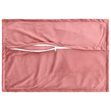 vidaXL Κάλυμμα Μαξιλαριού 2 pcs HOUTEN Ροζ 50 x 70 cm Βελούδο