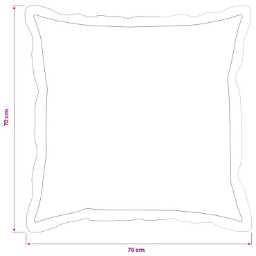 vidaXL Κάλυμμα Μαξιλαριού 2 pcs HOUTEN Σκούρο Πράσινο 70 x 70 cm