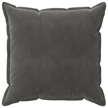 vidaXL Κάλυμμα Μαξιλαριού 2 pcs HOUTEN Σκούρο Γκρι 80 x 80 cm Βελούδο