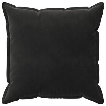 vidaXL Κάλυμμα Μαξιλαριού 2 pcs HOUTEN Μαύρο 80 x 80 cm Βελούδο