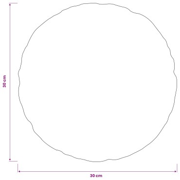 vidaXL Κάλυμμα Μαξιλαριού 2 pcs HEERLEN Μαύρο Ø 30 cm PV Φλίς
