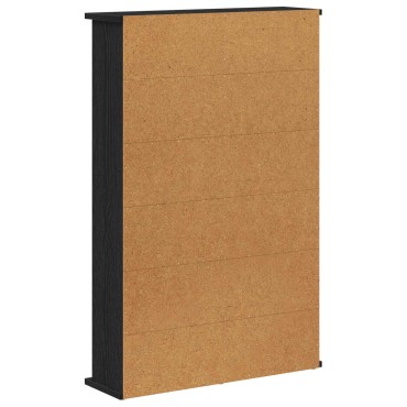 vidaXL Ντουλάπα CD Μαύρη Δρυς 60x17x92cm Επεξεργασμένο Ξύλο