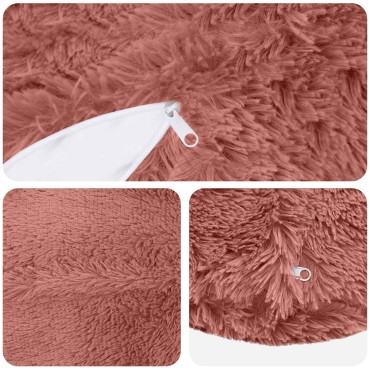 vidaXL Κάλυμμα Μαξιλαριού 2 pcs HEERLEN Ροζ Ø 50 cm PV Φλίς