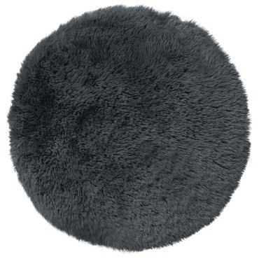 vidaXL Κάλυμμα Μαξιλαριού 2 pcs HEERLEN Ανθρακί Ø 60 cm PV Φλίς