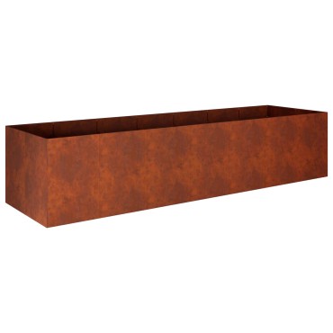 vidaXL Γλάστρα Κήπου Σκ rusty 280 x 80 x 60 εκ