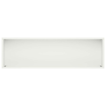 vidaXL Γλάστρα Κήπου Λευκό 100 x 20 x 49 εκ Ψυχρής έλασης χάλυβας