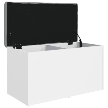 vidaXL Πάγκος Αποθήκευσης Λευκός 82x42x45cm από Τεχνητό Ξύλο 1 τεμ.