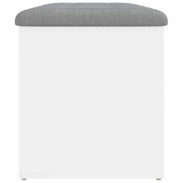vidaXL Πάγκος Αποθήκευσης Λευκός 82x42x45cm από Τεχνητό Ξύλο 1 τεμ.