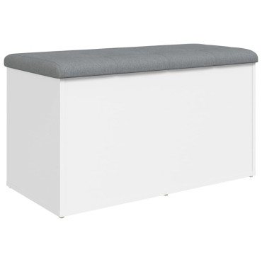 vidaXL Πάγκος Αποθήκευσης Λευκός 82x42x45cm από Τεχνητό Ξύλο 1 τεμ.