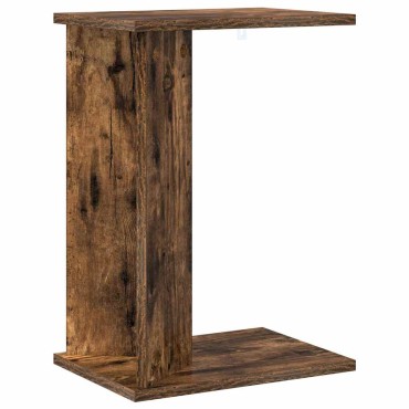 vidaXL End Table Καπνιστό Δρύς 35x25x50cm Επεξεργασμένο Ξύλο
