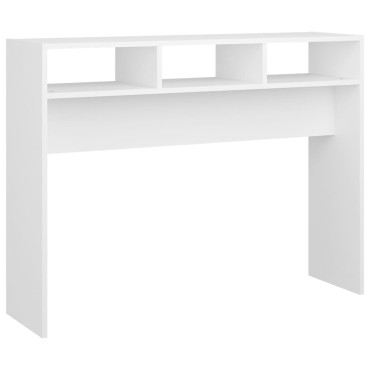 vidaXL Τραπέζι Κονσόλα Λευκό 105x30x80cm από Επεξ. Ξύλο 1 τεμ.