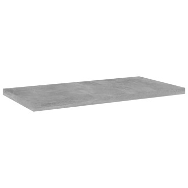 vidaXL Ράφια Βιβλιοθήκης 4 τεμ. Γκρι Σκυροδ. 40x20x1,5cm Επεξ.Ξύλο