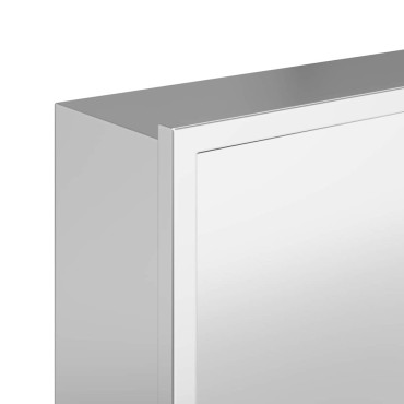 vidaXL Νίτσα Μπάνιου Ασημί 30 x 20 x 9,5 εκ. Ανοξείδωτο Ατσάλι
