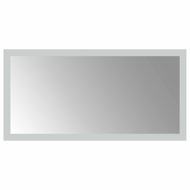 vidaXL Καθρέφτης μπάνιου LED Διαφανές 40 x 20 cm σκληρυμένο γυαλί