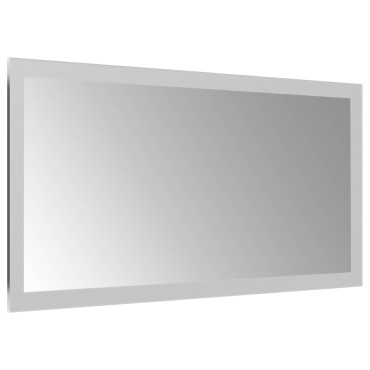 vidaXL Καθρέφτης μπάνιου LED Διαφανές 40 x 20 cm σκληρυμένο γυαλί