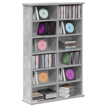 vidaXL Ντουλάπα CD Γκρι Σκυροδέματος 60x17x92cm