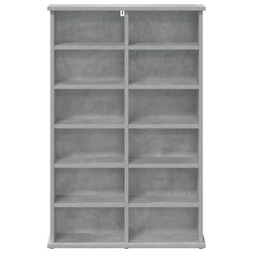 vidaXL Ντουλάπα CD Γκρι Σκυροδέματος 60x17x92cm