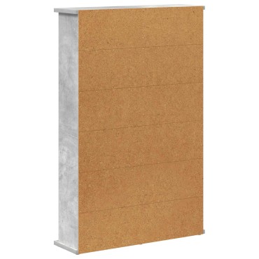 vidaXL Ντουλάπα CD Γκρι Σκυροδέματος 60x17x92cm