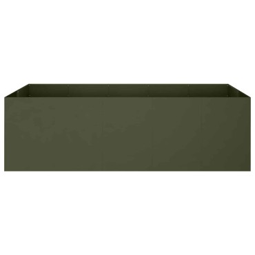 vidaXL Γλάστρα Κήπου Λαδί 200 x 80 x 60 εκ Ψυχρής έλασης χάλυβας