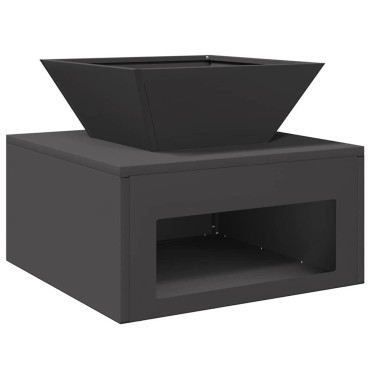 vidaXL Φωτιά Μαύρο 50 x 50 x 40 cm Ατσάλι