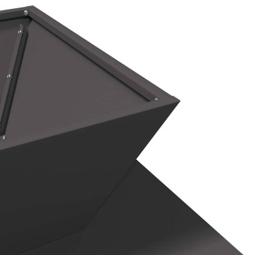 vidaXL Φωτιά Μαύρο 50 x 50 x 40 cm Ατσάλι