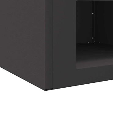 vidaXL Φωτιά Μαύρο 50 x 50 x 40 cm Ατσάλι