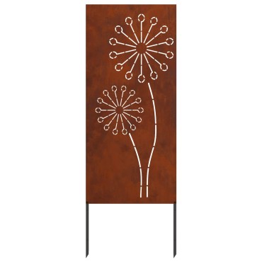 vidaXL Οθόνη Ιδιωτικότητας Κήπου Σκ rusty 50 x 140 εκ