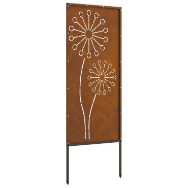 vidaXL Οθόνη Ιδιωτικότητας Κήπου Σκ rusty 50 x 140 εκ
