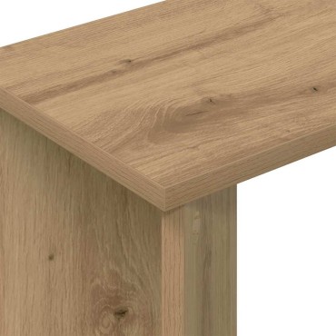 vidaXL End Table Artisan Oak 35x25x50cm Επεξεργασμένο Ξύλο