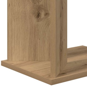 vidaXL End Table Artisan Oak 35x25x50cm Επεξεργασμένο Ξύλο
