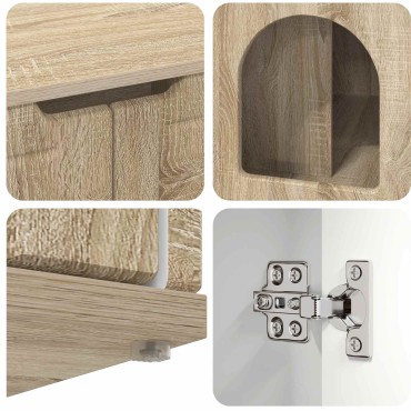 vidaXL Σπίτι Γάτας Σονόμα 85 x 55 x 50,5 εκ Επεξεργασμένο Ξύλο