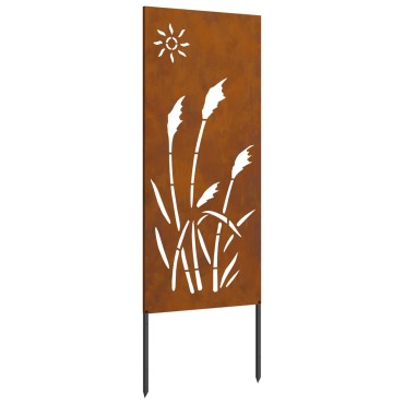 vidaXL Οθόνη Ιδιωτικότητας Κήπου Σκ rusty 50 x 140 εκ