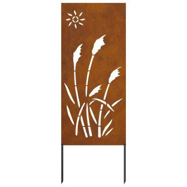 vidaXL Οθόνη Ιδιωτικότητας Κήπου Σκ rusty 50 x 140 εκ