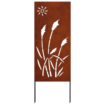 vidaXL Οθόνη Ιδιωτικότητας Κήπου Σκ rusty 50 x 140 εκ