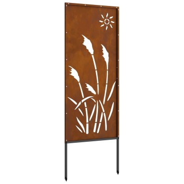 vidaXL Οθόνη Ιδιωτικότητας Κήπου Σκ rusty 50 x 140 εκ