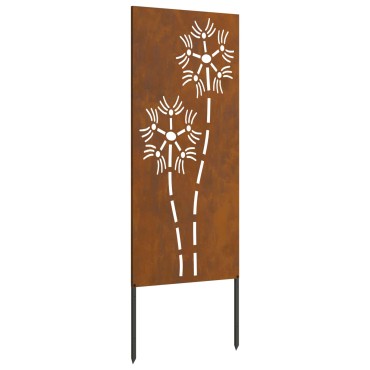 vidaXL Οθόνη Ιδιωτικότητας Κήπου Σκ rusty 50 x 140 εκ