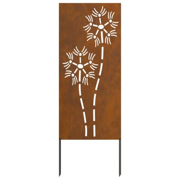 vidaXL Οθόνη Ιδιωτικότητας Κήπου Σκ rusty 50 x 140 εκ