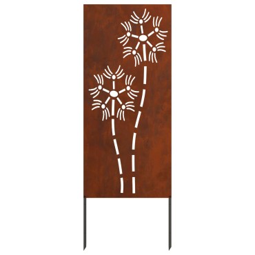 vidaXL Οθόνη Ιδιωτικότητας Κήπου Σκ rusty 50 x 140 εκ