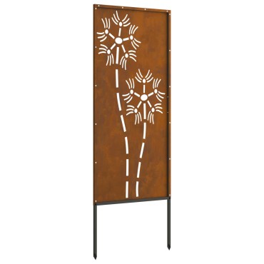 vidaXL Οθόνη Ιδιωτικότητας Κήπου Σκ rusty 50 x 140 εκ