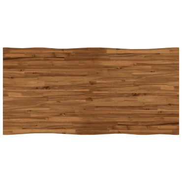 vidaXL Τραπέζι Φαγητού με Ζωντανό Χείλος 160x90x75cm Φυσικό 1 τεμ.