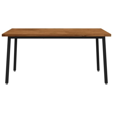 vidaXL Τετράγωνο Τραπέζι Φαγητού 160x80x75cm Στερεό Ξύλο Ακακίας 1 τεμ.