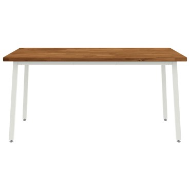 vidaXL Τετράγωνο Τραπέζι Φαγητού 160x80x75cm Στερεό Ξύλο Ακακίας 1 τεμ.