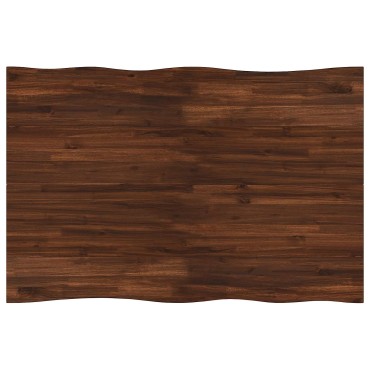 vidaXL 110x55x75cm Στερεό Ξύλο Ακακίας Σκούρο Καφέ και Λευκό