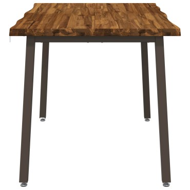 vidaXL 120x80x75cm Στερεό Ξύλο Ακακίας Φυσικό και Καφέ