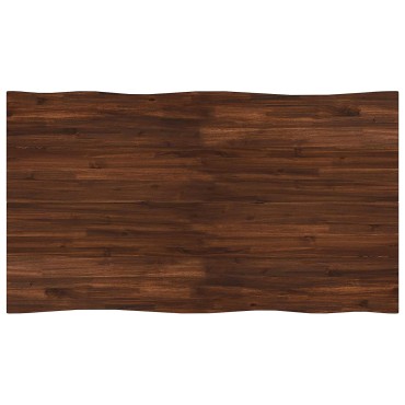 vidaXL 120x90x75cm Στερεό Ξύλο Ακακίας Σκούρο Καφέ και Λευκό