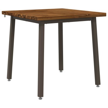 vidaXL 60x55x75cm Στερεό Ξύλο Ακακίας Φυσικό και Καφέ Ορθογώνιος